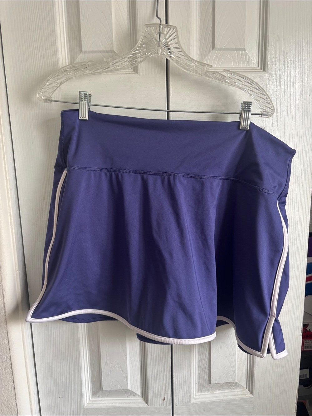 Women’s DSG Athletic Skort in Purple with White Trim
